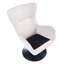 Upholstered Plain Weave / Muslin Swivel Armchair-1066064144