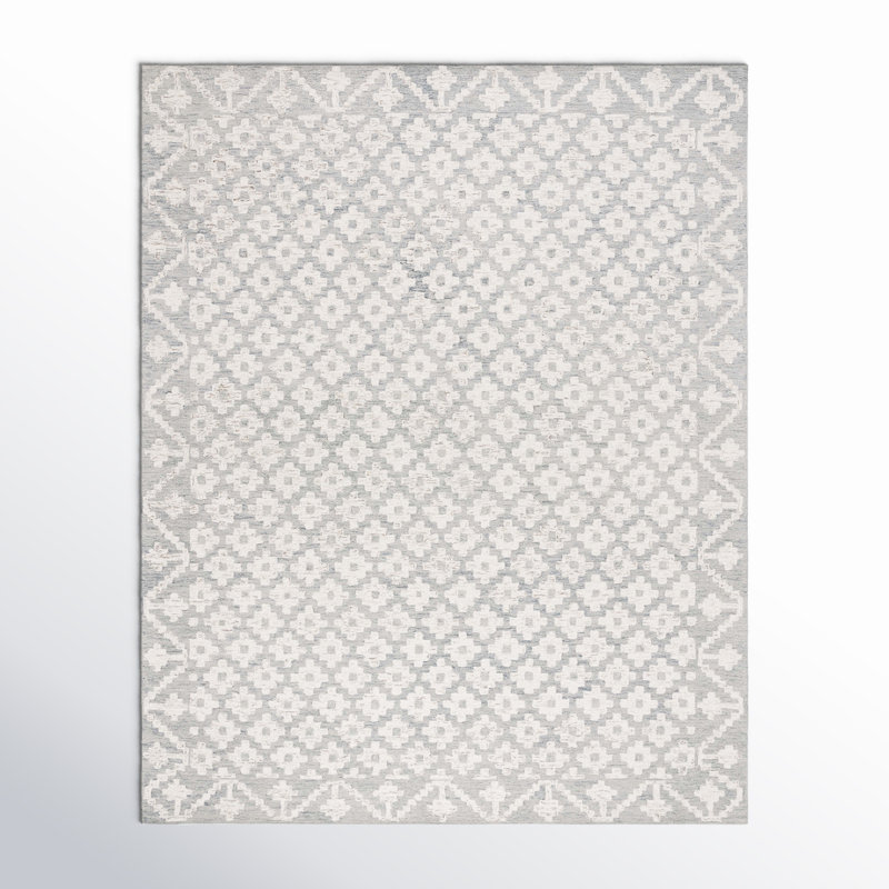 Metro 357 Area Rug In Ivory / Light Blue, Rectangle 8' x 10'