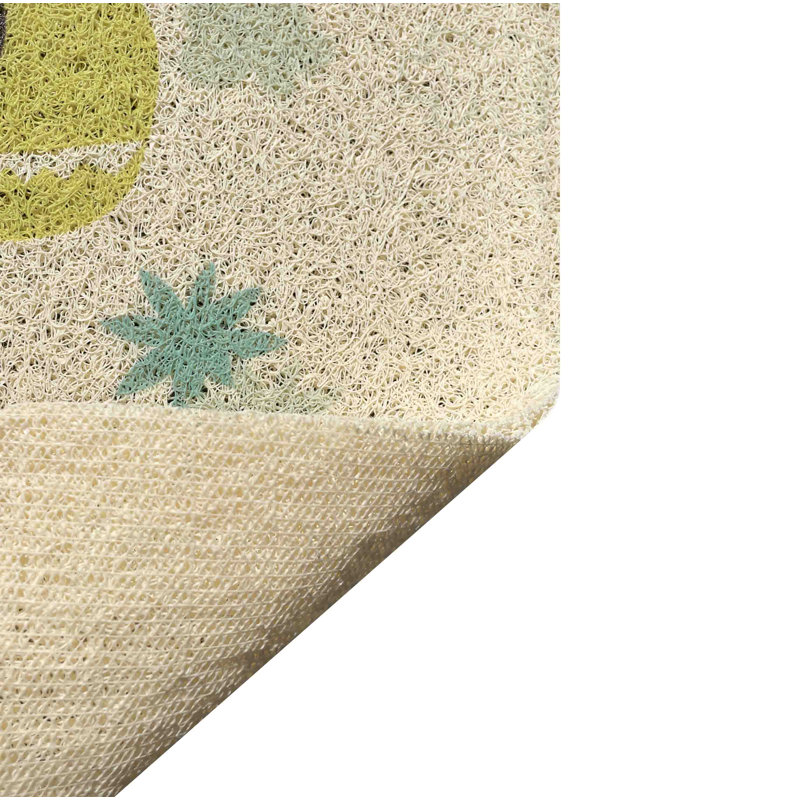 Paillasson dinosaure beige durable antidérapant