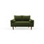 Brighton 58" Velvet Square Arm Tufted Seat Sofa Loveseat-532248166