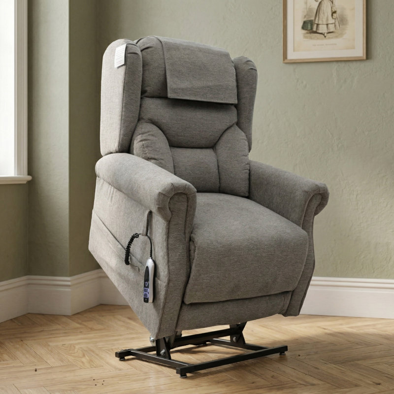 85cm Wide Lift Assist Standard Recliner, Beige