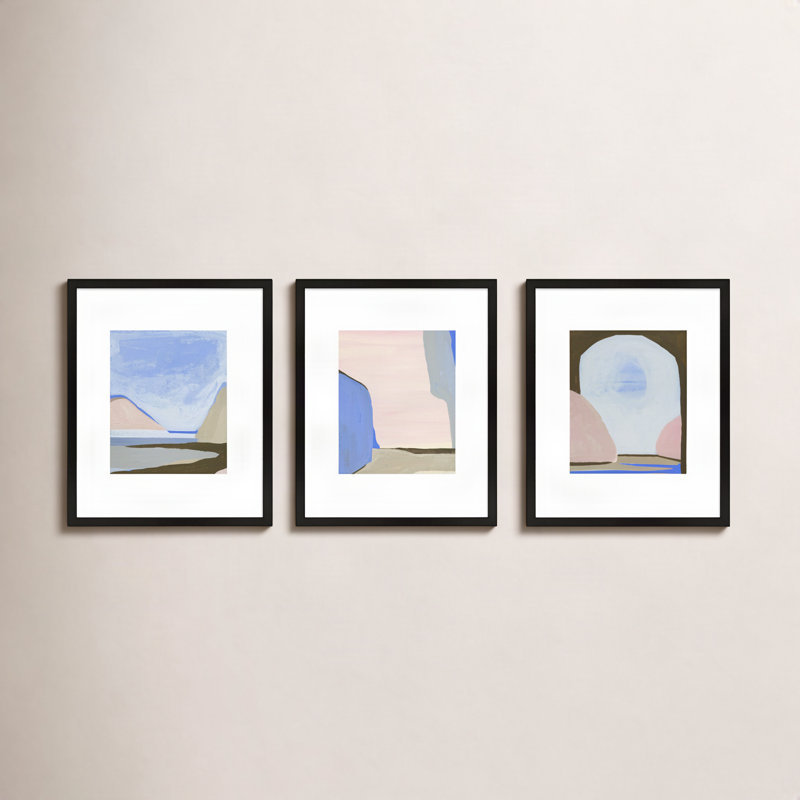 Morning Sky Painting by Andrea Stokes, Black Framed, 20" H x 16" W