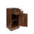 Brown Walnut Modular Wine Bar Cabinet Buffet Cabinet With Hutch For Dining Room
