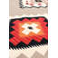 Tapis gris en coton / laine Yandel Southwestern