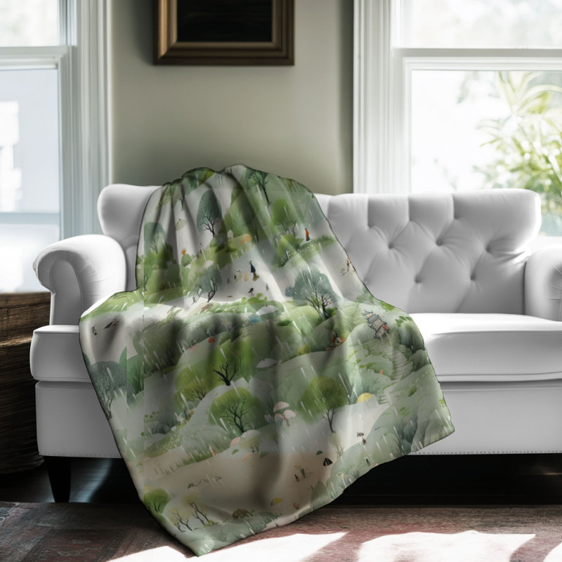 Brume verte - couverture 1 pièce, L 60 po x l 50 po