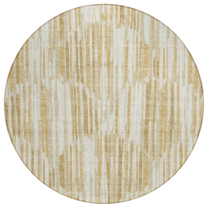 Tapis beige rond 8 po