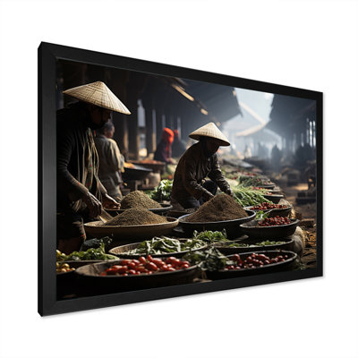 «Farmers In Vietnamese Farmers Market I», reproduction d'art sur toile