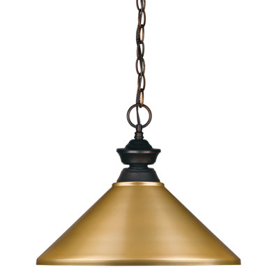 Luminaire suspendu conique à 1 lumière Chevelle