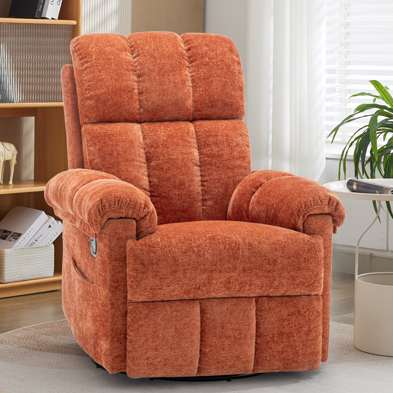 Recliner Chair,Rocker Recliners for Adults, Small Recliners for Small Spaces, Manual Recliner with Side Pockets for Living Room Bedroom