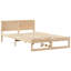 Bed Frame with Headboard Solid Pine Wood-2085284114-2085284127