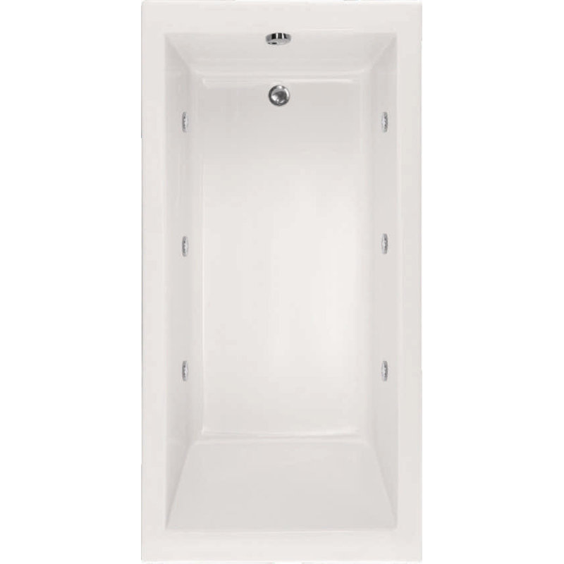 Lacey 72'' L Bathtub, White, Satin Brass