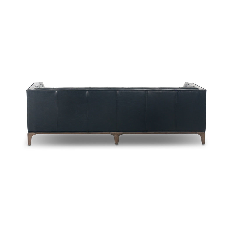 Dylan Sofa-78"-Rider Black, Rider Black Genuine Leather