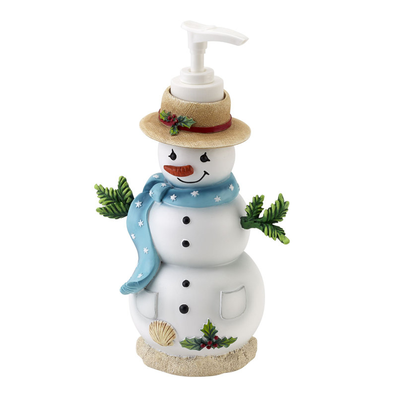Distributeur de savon et de lotion pour le bain Coatal Snowman
