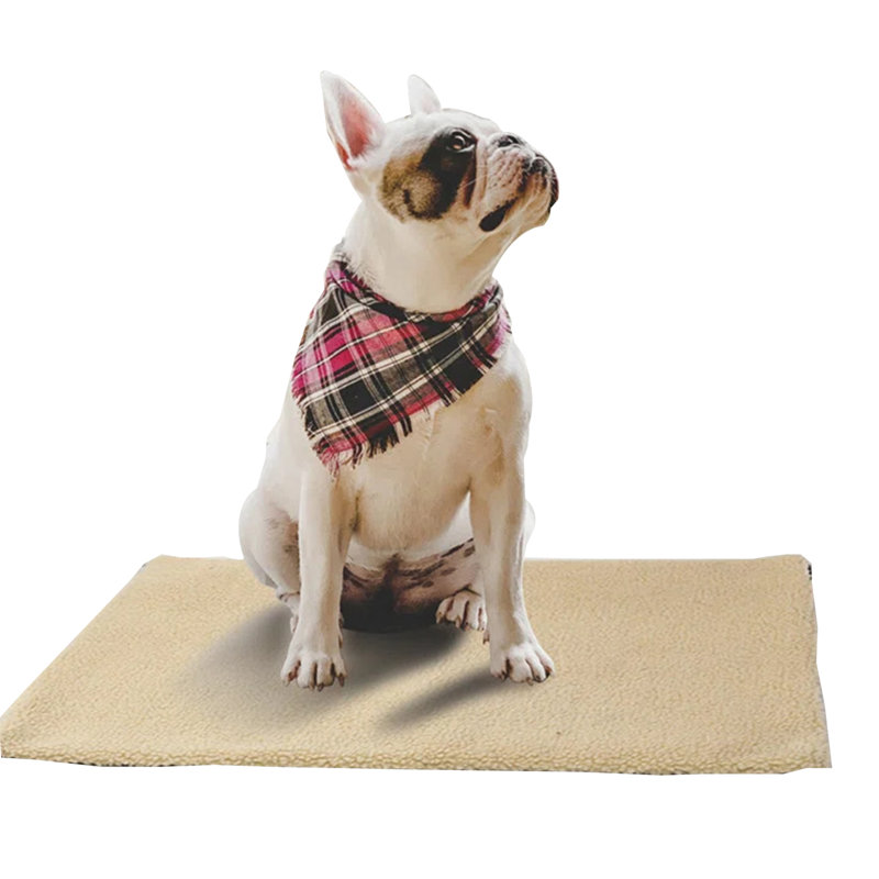 Emiry Faux Fur Pet Bed, Khaki