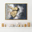 «Nouriture Textured Metallic» par Martin Edwards, reproduction d'art sur toile flottante