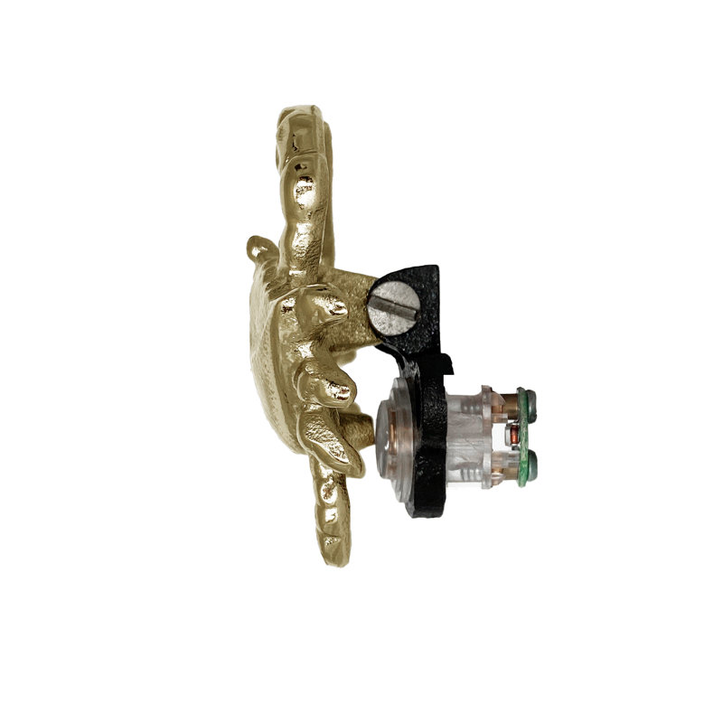Blue Crab Push Button Doorbell, Brass
