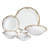 Porcelain China Dinnerware Set 24 Piece - Service for 4