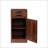 Brown Walnut Modular Wine Bar And Buffet Cabinet With Spacious Storage For Dining And Living Rooms