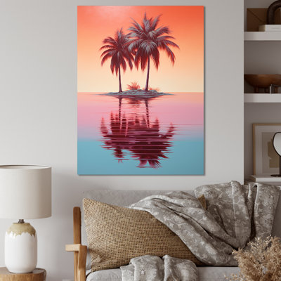 «Ruby Reflection Palms» par The Shore I sur toile