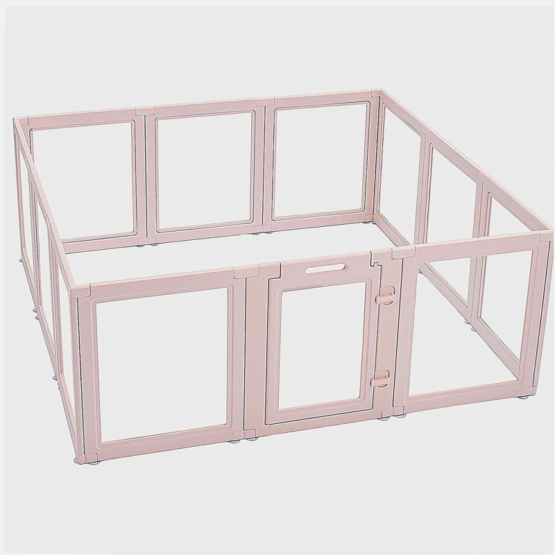 Boîte de mise bas pour chien avec fenêtre transparente pour chien très grand 60 po x 59 po x 23 po