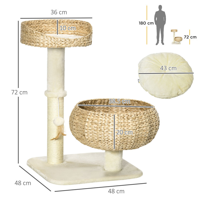 182.88cm H Cat Tree