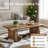 47" Japandi Rectangular Coffee Table