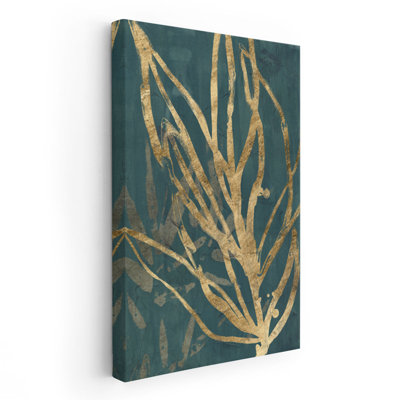 «Burnish Jungle Leaves II», reproduction d'art sur toile