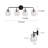 Vendramin 4-Light Black Dimmable Vanity Light-1681620618