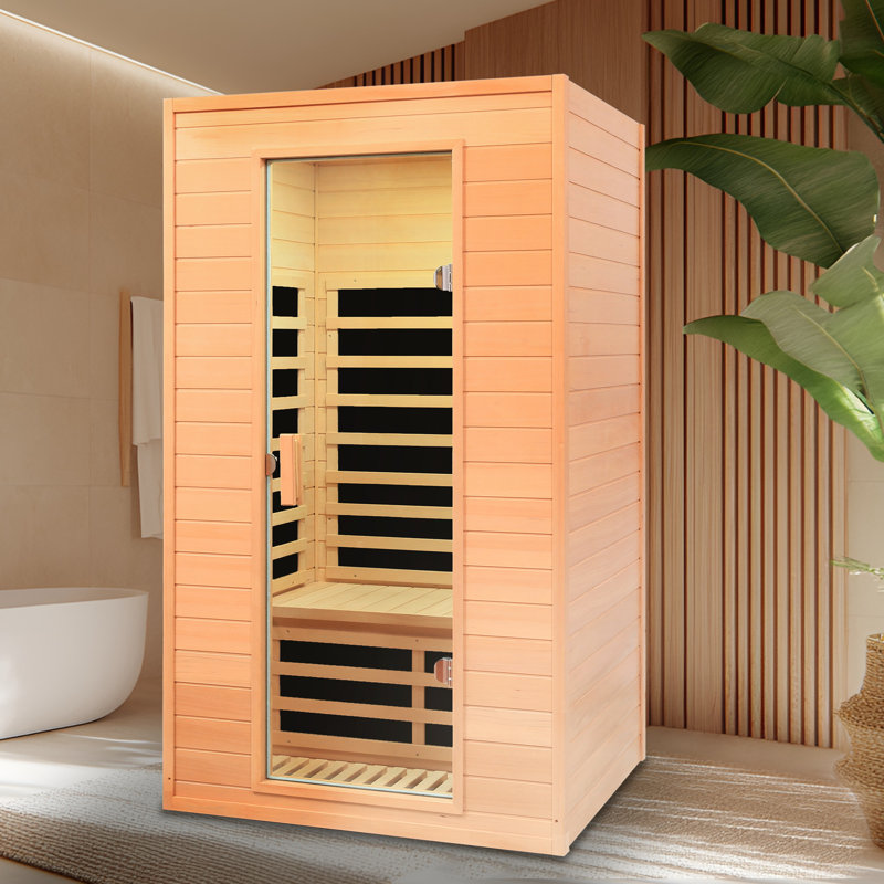 Hemlock Two-person Far Infrared Roof Embedded Indoor Sauna Room 