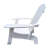 White Wood Chair With Umbrella Hole, Comfortable And , For Outdoor & Indoor, Patio, Porch, Deck, Garden, Poolside, Assembly Required Solid Feature - Comfortable, Versatile Outdoor/Indoor Use Poolside-1903775115