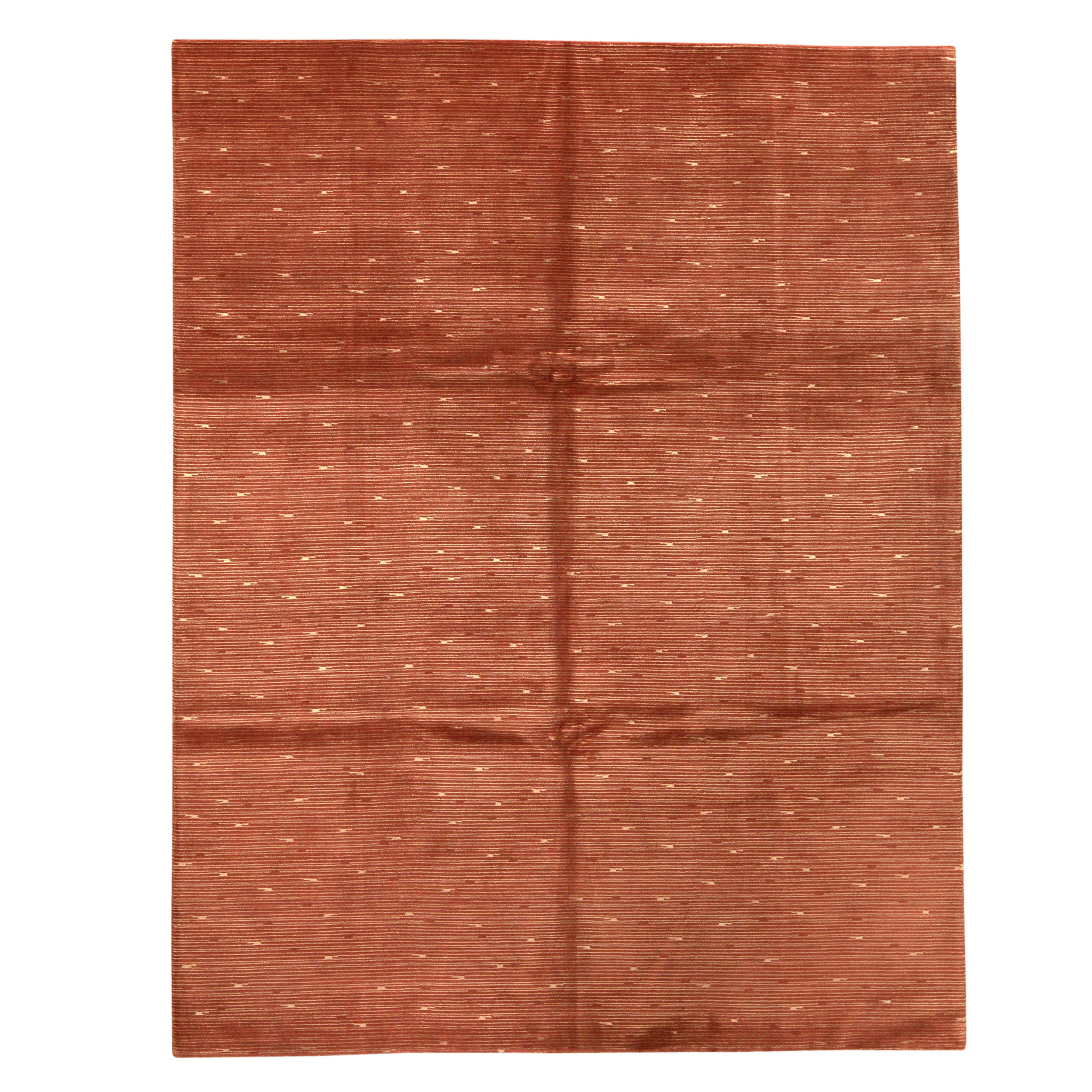 Bokara Rug Co., Inc. High-Quality Hand-Knotted Sienna And Gold Area Rug ...