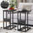 Marble Black Top/Black Base