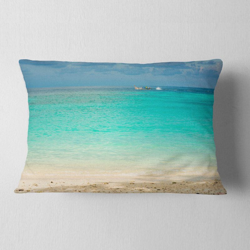 Coussin de mer tropical andaman avec coussin lombaire ciel seascape