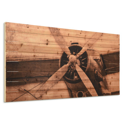 « plan hélice », impression sur bois