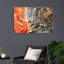 Peinture élégante en verre trempé, 17,7 po x 25,6 po | 100% verre trempé, épaisseur: 0,16 pouce | Superbe art mural pour la décoration intérieure, parfait pour le salon, la chambre à coucher et les espaces de bureau, durable et facile à nettoyer-937991079