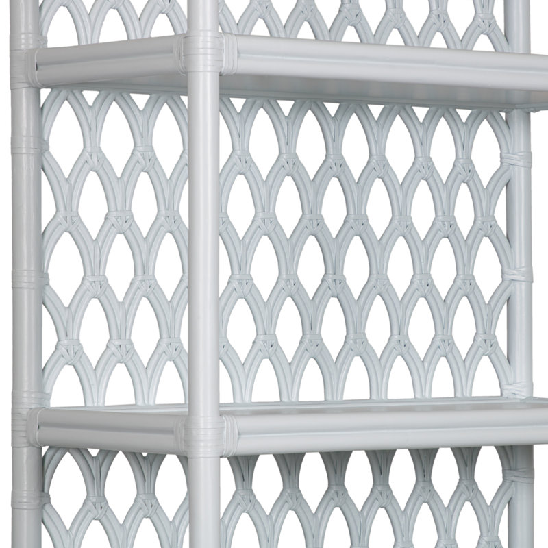 Casablanca 75.5" H x 35.5" W Standard Bookcase, Light Blue