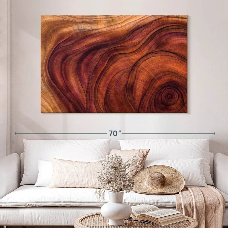 Motif de grain de bois Avery, H 34 po x l 51 po