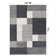 Akieba Geometric Tufted Gray/Black/Ivory Non-Slip Rubberback Area Rug