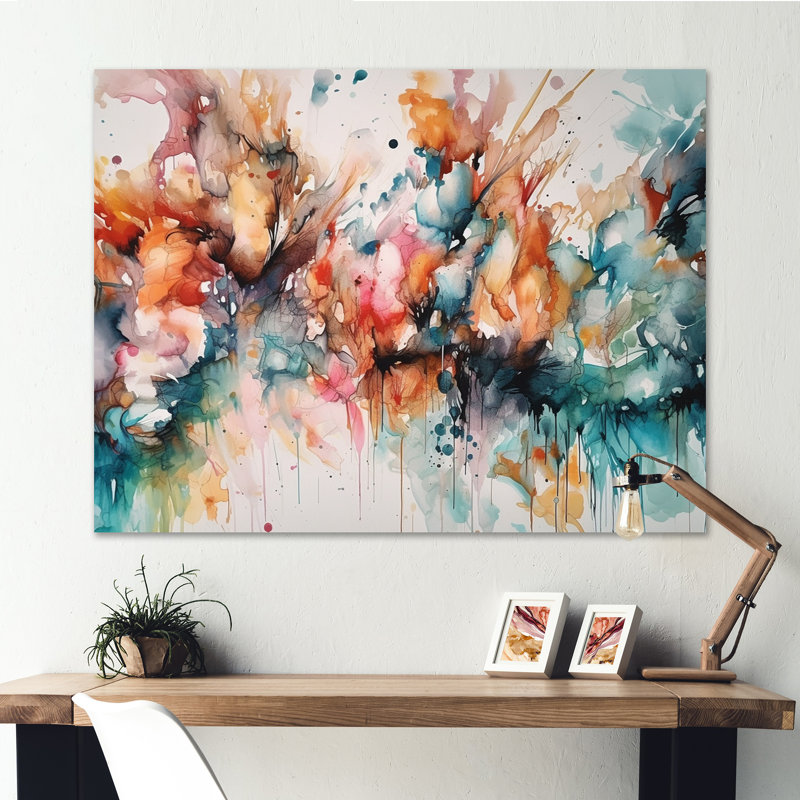 Captivating Boho Dance III - Abstract Canvas Print, 16" H x 32" W x 1" D, Wrapped Canvas