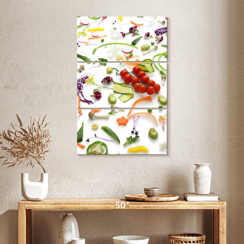 Yarlin Vegetable Varieties, 38" H x 24" W