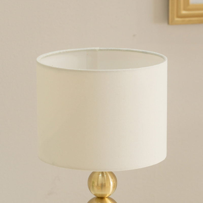 Picacho Metal Table Lamp, White, Gold