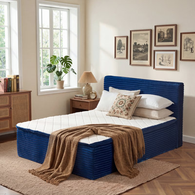 Lit plateforme tapissier, aucun assemblage requis Lit de compression avec matelas à ressorts