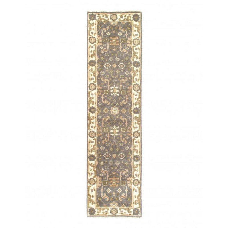 Wool Oriental Area Rug in Gray