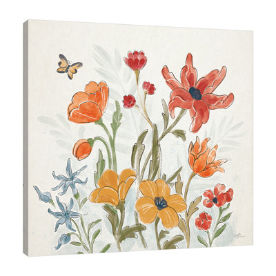 «Spice Petals II» par Janelle Penner - peinture sur toile tendue