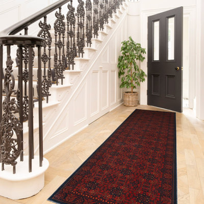 Taressa Runner Abstract Washable Area Rug