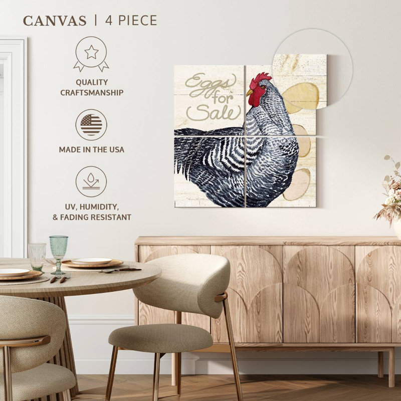 Brampt Life On The Farm Chicken, 45" H x 45" W