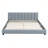 Queen Size Upholstered Platform Bed with PU Leather
