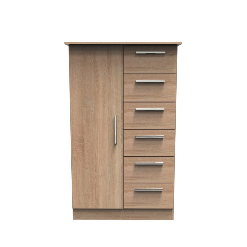 Bhaga Manufactured Wood Wardrobe, Black Matt