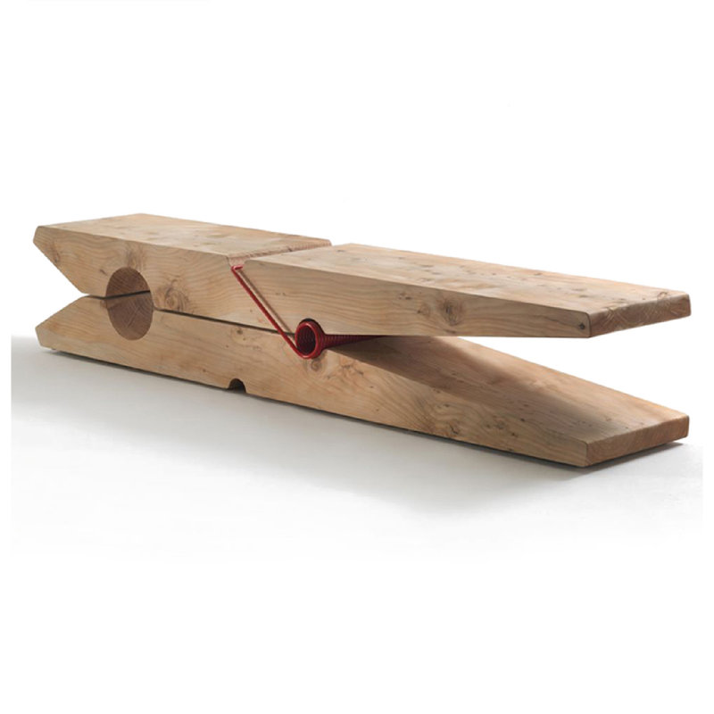 Banc en bois massif Benches Sofia , Brun, H 15,75 po x l 47 po x P 12 po