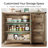 43" Sideboard Buffet Cabinet with Drawers, Shelves & Doors-119249843